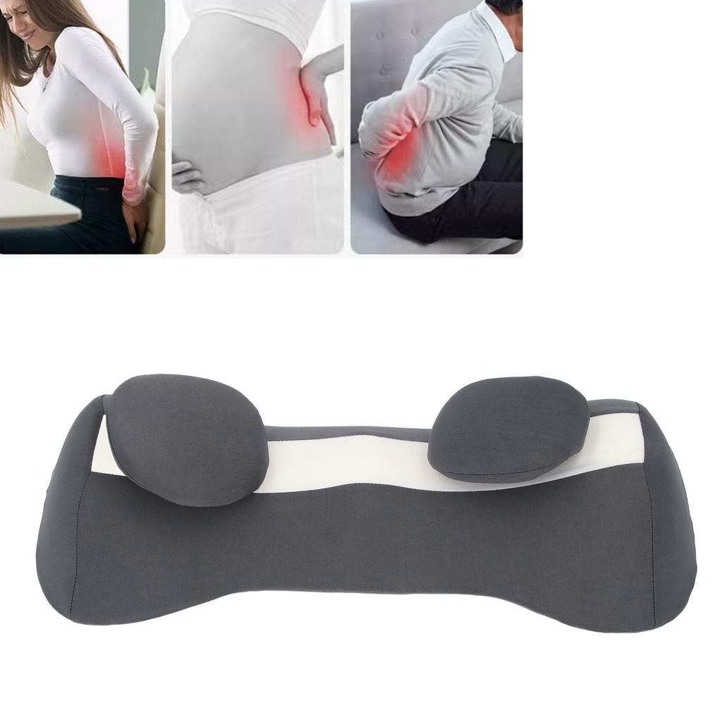 Lumbar Support Pillow for Sleeping Bed Waist Lower Back Support Pillow with 2pcs Accessories