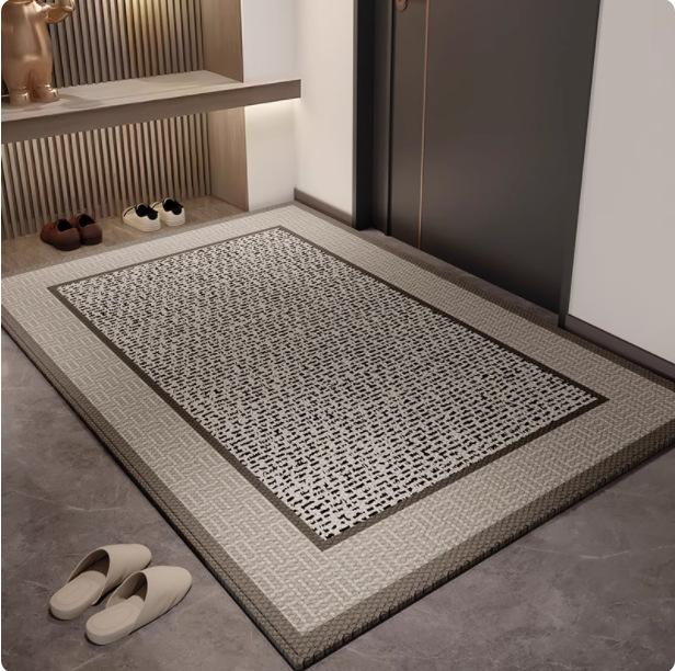 Premium Entry Door Floor Mat, Door Non-Slip And Dirt-Resistant Leave-In Household Entry Floor Mat Can Be Cut And Easy To Take Care Of Carpet