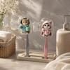 2Pcs Dust-Proof Waterproof Cat Toothbrush Cover Kitten Dog Printed Transparent Toothbrush Holder Portable Toothbrush Head Cover
