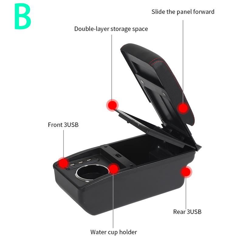 For MINI Cooper armrest box For Countryman R50 R52 R53 R56 R57 R58 R60 F55 F56 F57 F60 Car Armrest box Retrofit car accessories