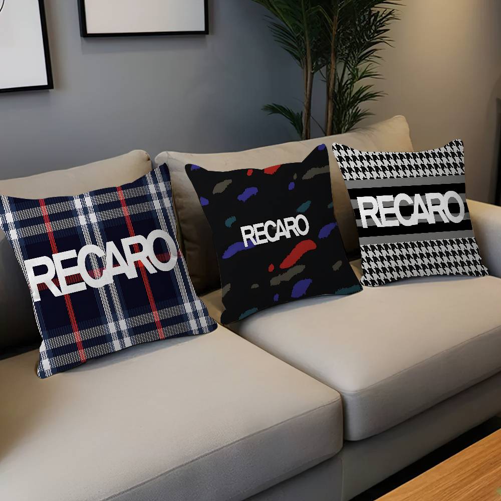 Trendy R-Recaros Logo Cushion Cover Pillowcase Upholstery Sofa Throw Pillow Home Decor Pillowcas