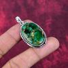 Copper Malachite Jewelry, 925 Solid Sterling Silver Pendant Handmade Gemstone Jewelry, Gifts For Wife Brand New Pendant