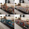 Cartoon Sofa Cushion Seat Cushion Retro Alley Colored Sofa Towel One Piece Sofa Cover Autumn And Winter Non-Slip Sofa Cover