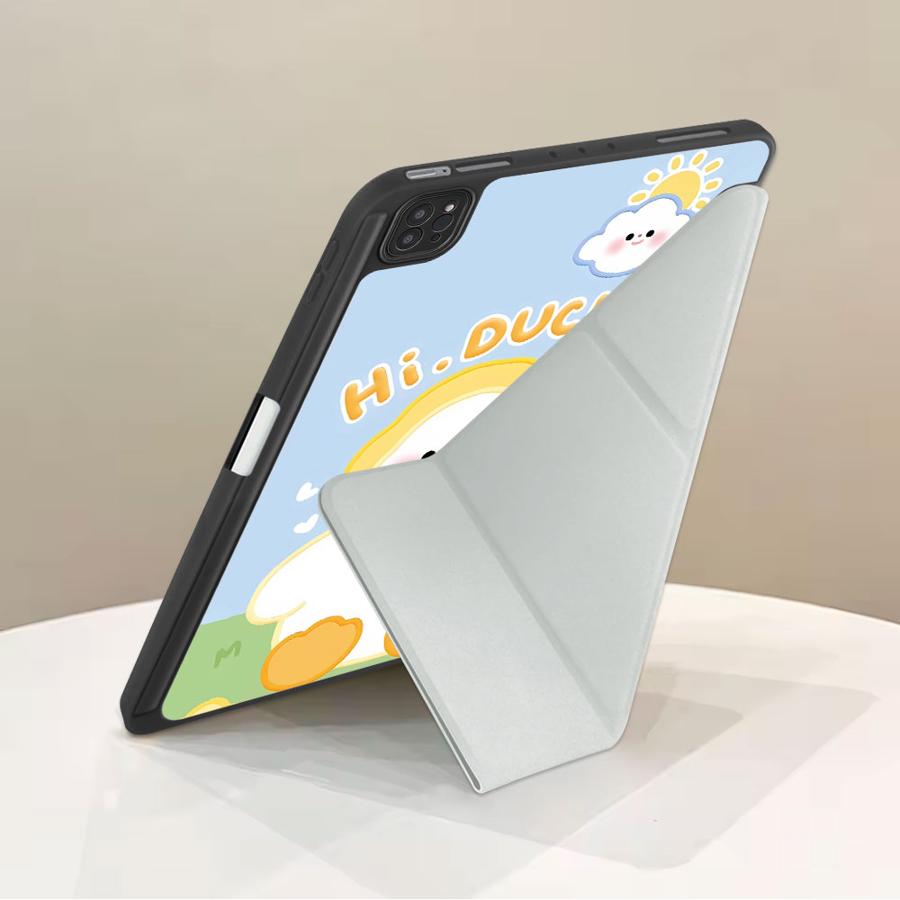 Yellow Chicken Holder Cover Tablet Case For iPad Pro 2025 Pro 11th 10th 9th 8th 7th 12.9inch Air 4 5 M3 M2 1 2 M4 11inch Mini 6