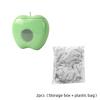 Kitchen Storage Box Apple Shape No Drill Wall Rack Dustproof Transparent Window Disposable Fresh Cover Organizer