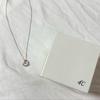 Used 4C Pink Gold Moon Shape Necklace