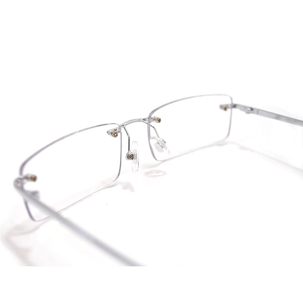 MERRY PLEASURE with Colored Light Colored Light for Men and Women Sunglasses, Two-Point, Rimless, Square, Lenses, Lenses, Tinted,