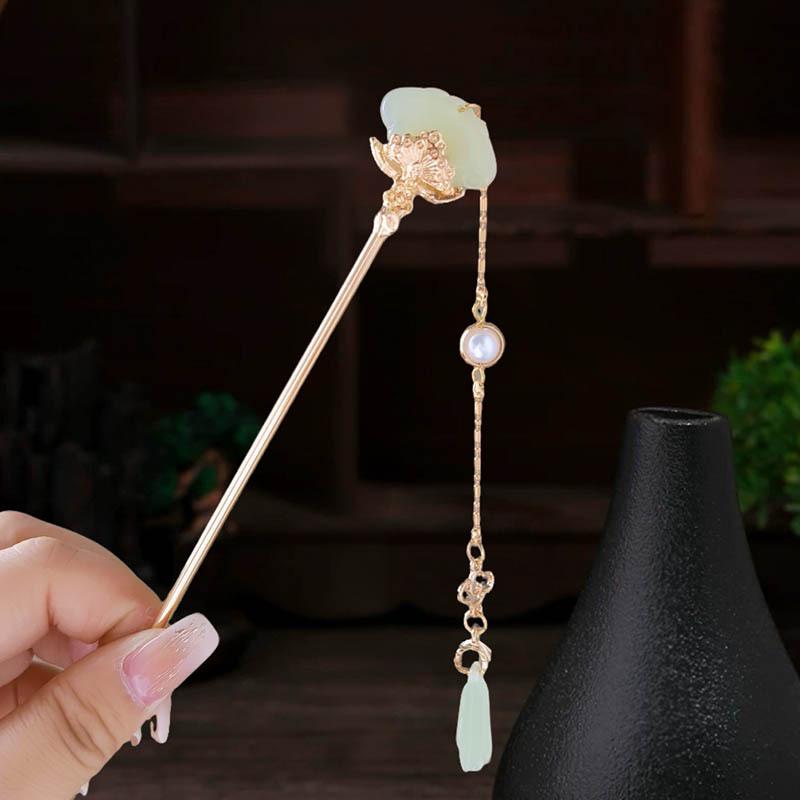 Vintage Chinese Style Hairpin for Updos - Elegant Retro Hair Stick with Tassel for Qipao