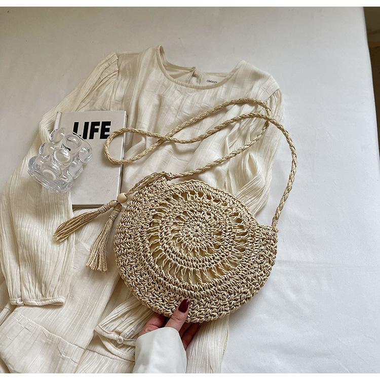 Large Capacity Hand-woven Bag Women's Summer Popular Seaside Vacation Beach Bag Rattan Niche Design Women's Straw Bag