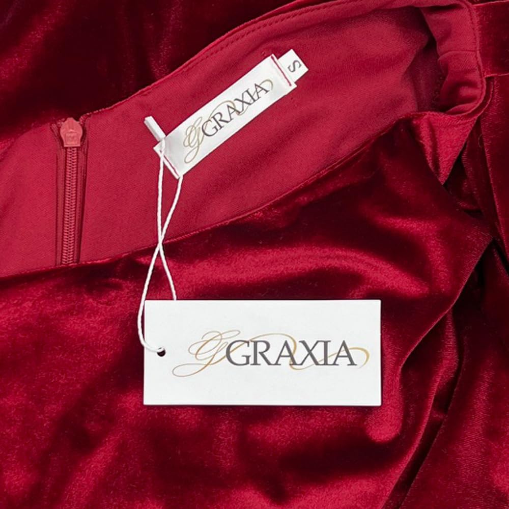 GRAXIA Cabaret Long Hostess Cabaret Club Lounge Size L Dress, Dress, One-Shoulder Dress, Dress, Dress, Slit, Décolleté Dress, Velvet, Ribbon, Women's,