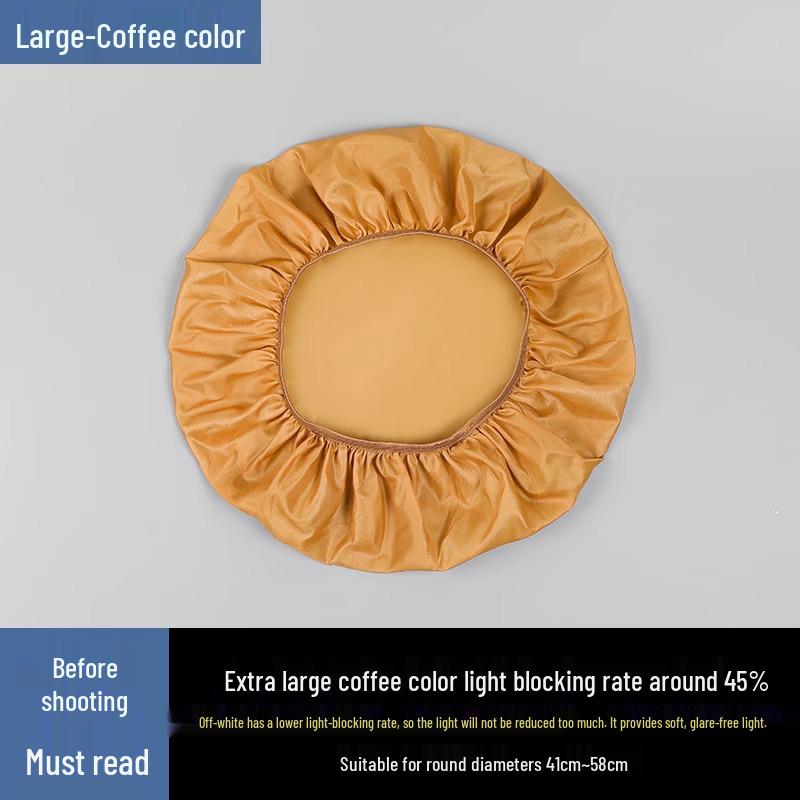 Anti-Glare Lampshade for Table and Ceiling Lamps - Parchment Film Shell Cover Lighting Accessory