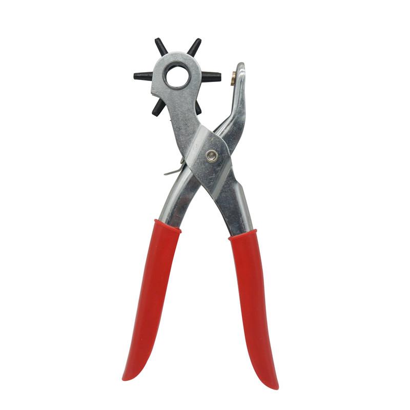 Leather Belt Hole Punch Plier Eyelet Puncher Revolve Sewing Machine Bag Setter Tool Watchband Strap Household leathercraft