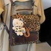 Popular Leopard Print Backpack for Women New Crossbody Bag for Women Ins Niche Versatile One-shoulder Handbag