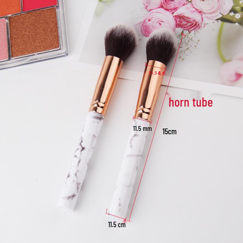 

Мраморная кисть для макияжа для контуринга и хайлайтинга - Инструмент для румян и пудры для начинающих