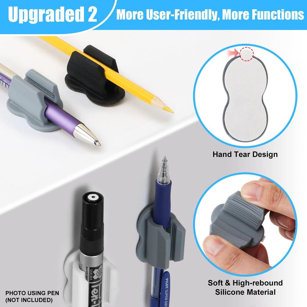 Dual-use Pen Holder for Desk and Wall - Suitable for Pencils, Markers, and Clips