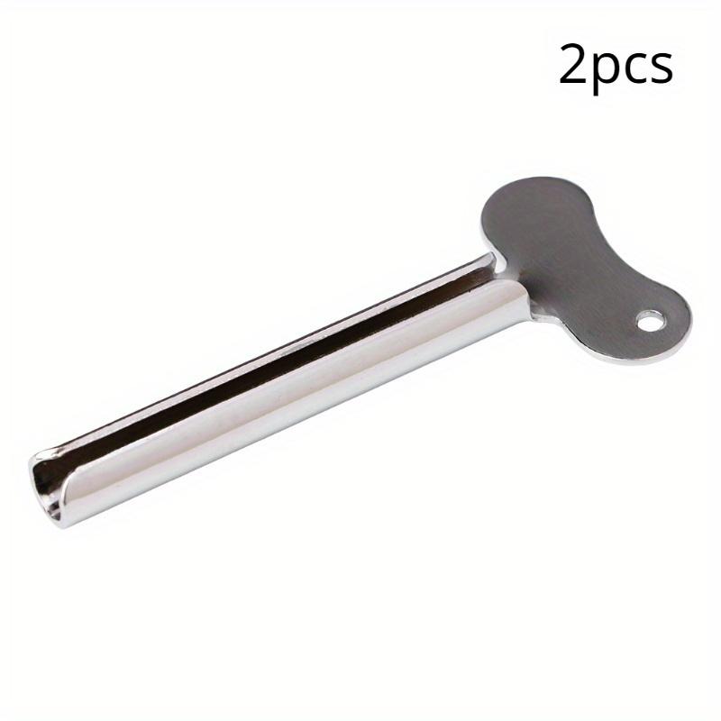 2pcs Stainless Steel Toothpaste Squeezer Multifunctional Plastic Cream Tube Squeezing Dispenser Organizer