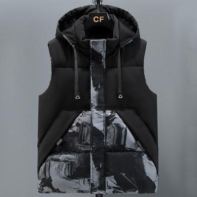 Gilet chaud d'hiver grande taille M-8XL pour homme, vêtement d'extérieur à capuche, mode 2024, vestes sans manches, parkas décontractées et épaisses pour homme