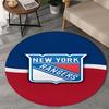 1PC Rangers Hockey Round Rug, Non-slip Chair Mat, Home Decor, Circle Carpet Perfect for Office, Bedroom, Living Room,Christmas Gift