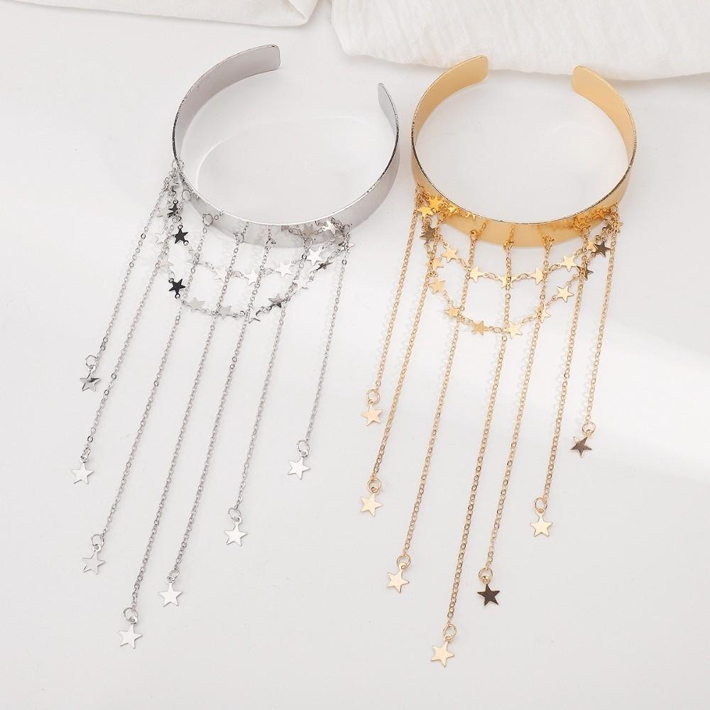 Zinc Zinc Alloy Fringe Arm Cuff Bracelets Adjustable Open Upper Arm Bracelet  Arm Accessories