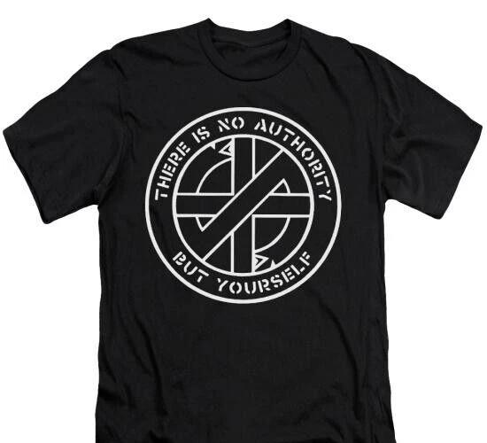 Crass There is no authority T-Shirt , Indie Rock Punk Gothic Unisex tee S