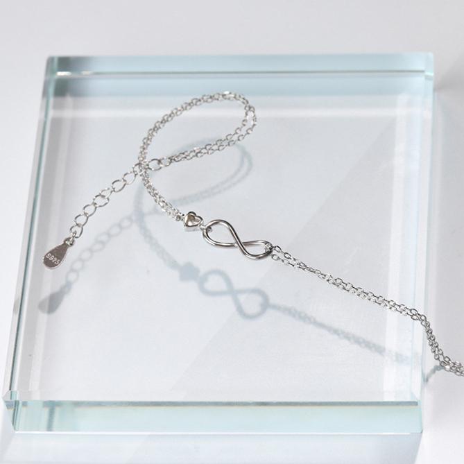 Bracelet Infinite Love Bracelet Women's Korean Style Simple Hollow Geometric Bracelet Personalized Jewelry KTJ