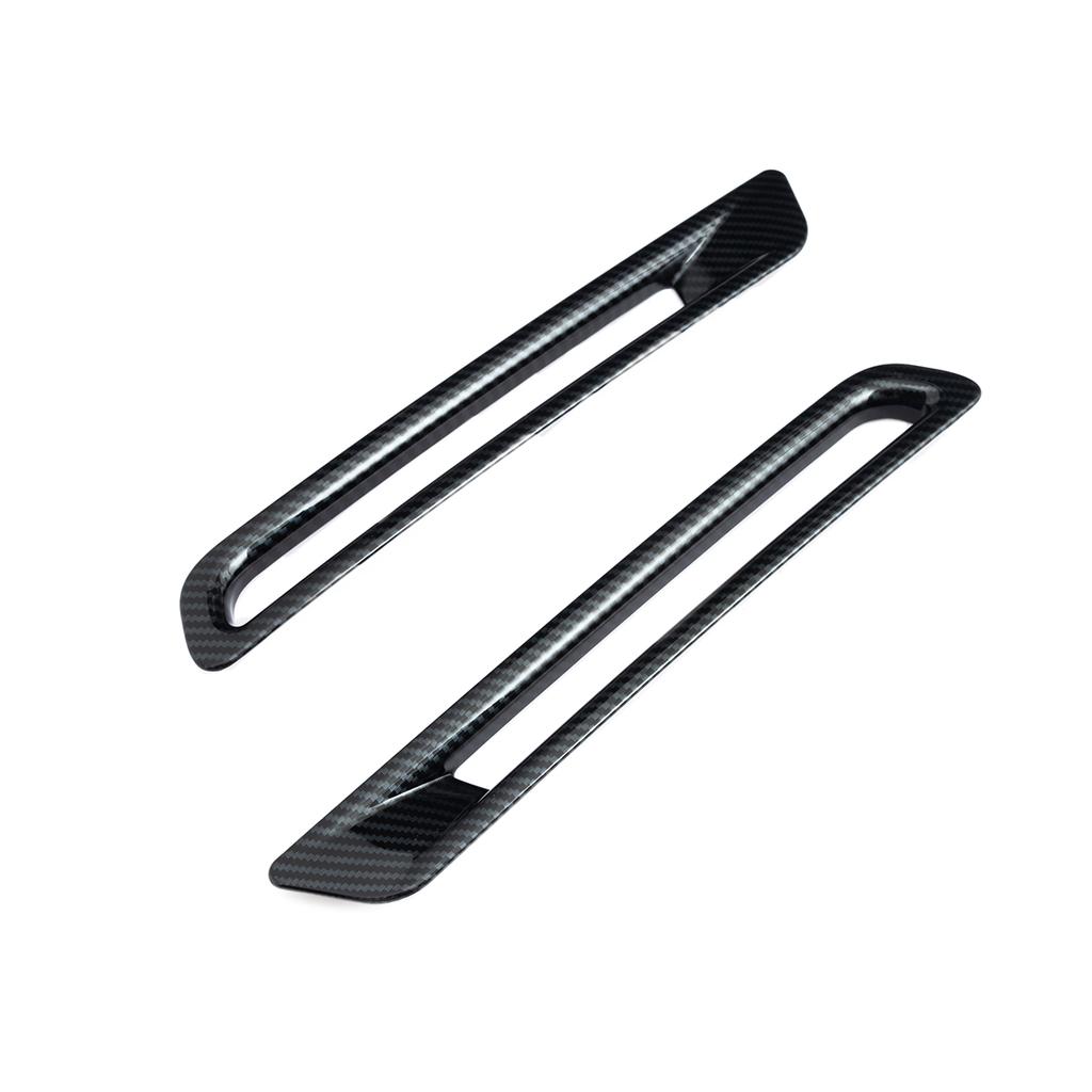 ABS Chrome Carbon Fiber Rear Reflector Fog Light Lamp Bezel Frame Cover Trim For Toyota Sienna -2024 2025 2026 Accessories