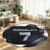 Cristiano Ronaldo Printed Round Crystal Velvet Rug Soft Non Slip Floor Carpet For Bedroom Holiday Gift