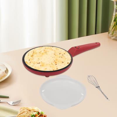 Crêpière Électrique - Portable, Antiadhésive, Contrôle Automatique de la Température pour Crêpes, Pancakes, Tortillas