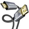 BENFEI 4K DisplayPort į HDMI 3m kabelis, aliuminio apvalkalas, pintas nailoninis, vienakryptis DP 1.2 kompiuterio ir HDMI 1.4 ekrano kabelis, suderinamas su HP, plonas