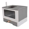 Enclosed Litter Box Foldable Top Entry Drawer Type Prevent Splashing Cat Toilet Box for Adult Cat