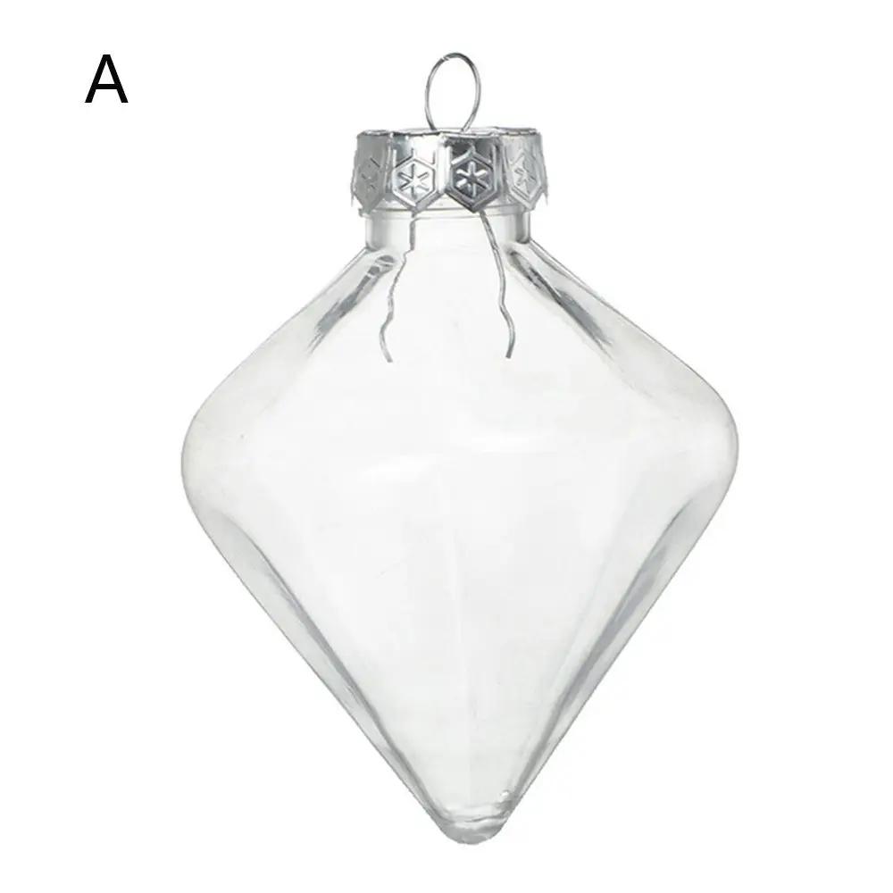 Transparante Vulbare Kerstbal Ornamenten DIY Hangende Snoepdoos Creatieve Boomdecoratie