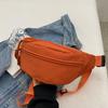 Chest Bag Banana Bag for Women Sling Crossbody Waist Pack Canvas Running Waist Bag Casual Fanny Packs Sport Half Moon Belt Bag