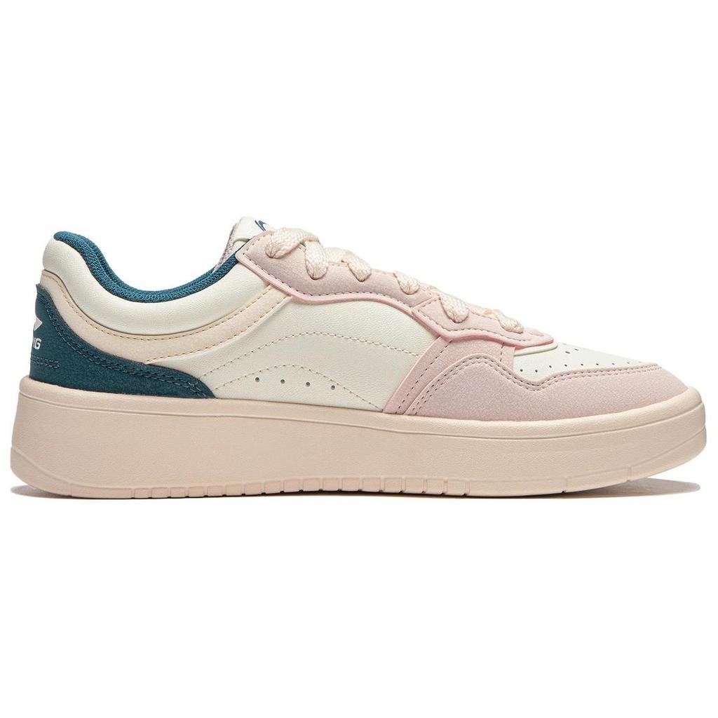 Li-Ning Li Ning Line 2.0 V2 Slip Resistant Abrasion Resistant Low top Skateboard Shoes Women's White Pink Blue AGCU108-4
