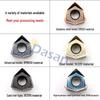 90° Double-Sided Hexagonal WNMU080608 Cutting Inserts for Cross-Border Fast Feed Milling Cutter