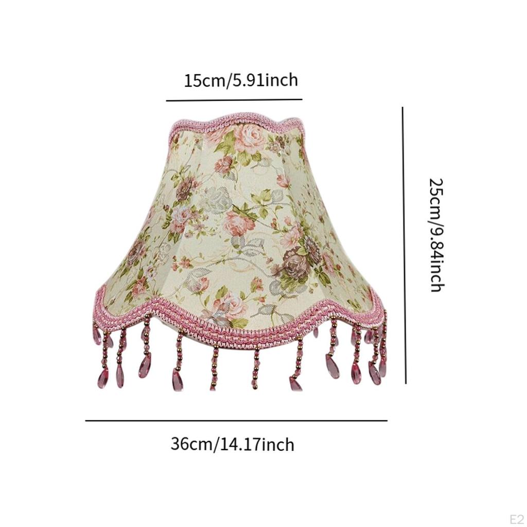 Cloth Lamp Shade Fabric Lampshade Table Lamp/Floor Replacement Lightweight Home Decoration