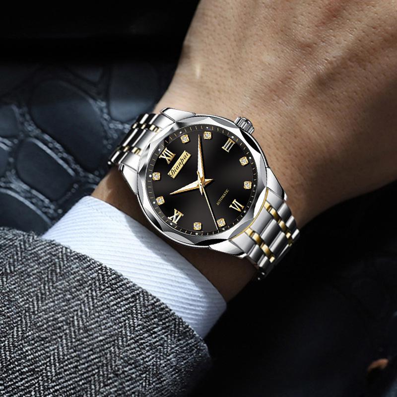 Dian Pai Men's Automatic Multifunction Waterproof Luminous Watch