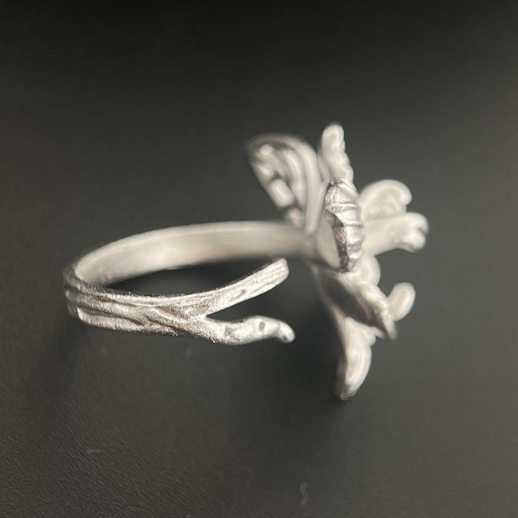 925 Sterling Silver Rings for Women Couple Minimalist Handmade Simple Flower Ring Fine Jewelry Gift Prevent Allergy