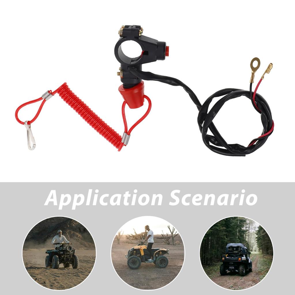 COMPUKAS 1 Set Engine Emergency Stop Switch Kill Sui for Boat Motor