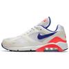 Air Max 180 Ultramarine 2024 Unisex Sneakers White Solar-Red Black FJ9259-100