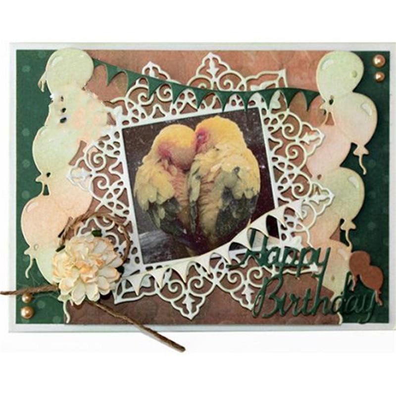 Balloons Die Birthday Metal Cutting Craft Dies Scrapbooking Card Making Embossing Stencil Paper