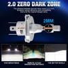 2Pcs 40000LM H4 H7 LED Headlight Bulbs Wireless Turbo H11 LED H8 9005 HB3 9006 HB4 100W Car Fog Light Hi Lo Beam Headlamp Auto Plug&Play Lamp 6000K