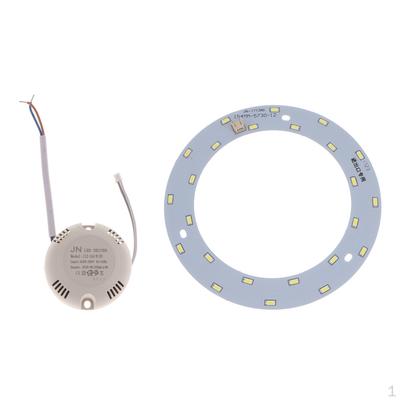 AC 220V LED מודול 5735 SMD לוח עם דרייבר לנורת תקרה החלפת תאורת עשה זאת בעצמך - לבן-12W,