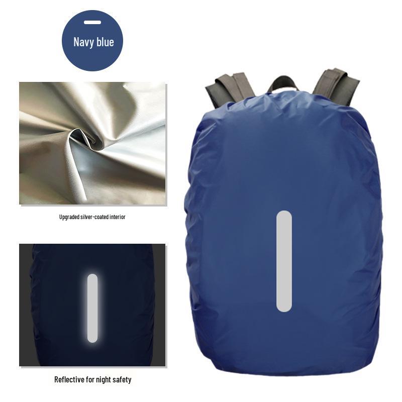 Reflektierende Wasserdichte Rucksack-Regenhülle - Schutz für Outdoor-Bergsteigen & Schultaschen.