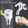 Water Tap Connector Thick Brass Threaded Adapter Tap Adapter Water Faucet Extender Adjustable Yellow Plastic Handle Hand Twist