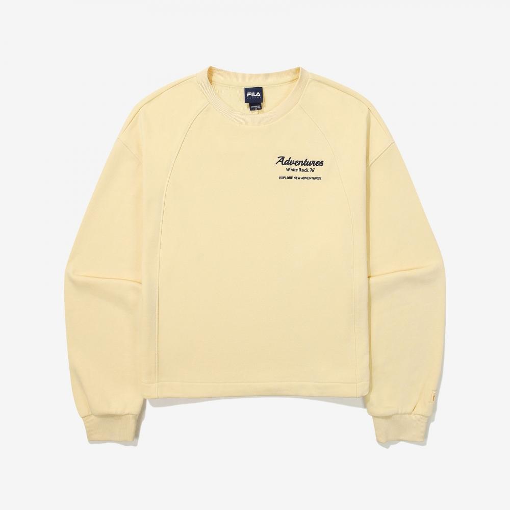 

Fila Полукроп-толстовка с маленькой графикой Fs2pog3152f Bty BUTTER YELLOW/W85