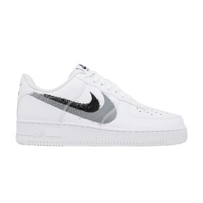 Men's Sneakers Air Force 1 Low '07 Spray Paint Swoosh White Black Grey White/Black-Cool Grey