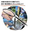 SANLIKE Telescopic Landing Net with Small Joint for Freshwater and Saltwater Use 2.4M Handle, Lightweight, Portable, Foldable, Compact,