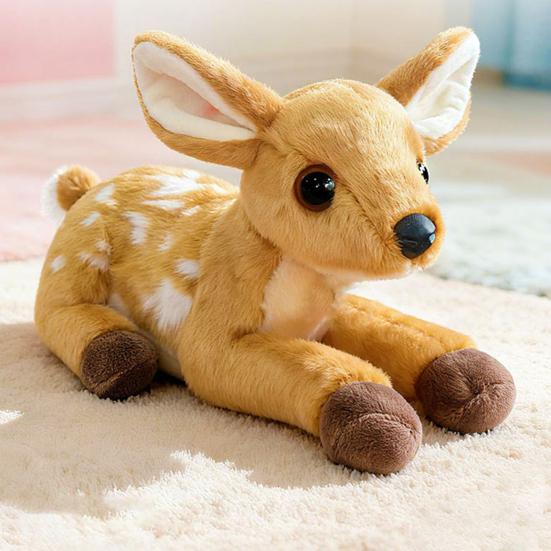 25CM Plyšová hračka sob měkké vycpané zvíře ležící póza plyšové žirafy dárek k narozeninám Vánocům pro děti
