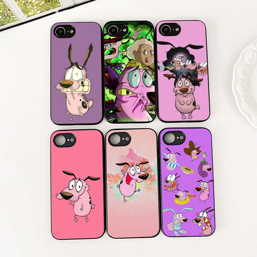 Anime C-Courages C-Cowardlys Dog Phone Case for Samsung Galaxy S20 S22 S21 FE Ultra Plus A07 A17 A15 A16 A25 A57 A37 Cover