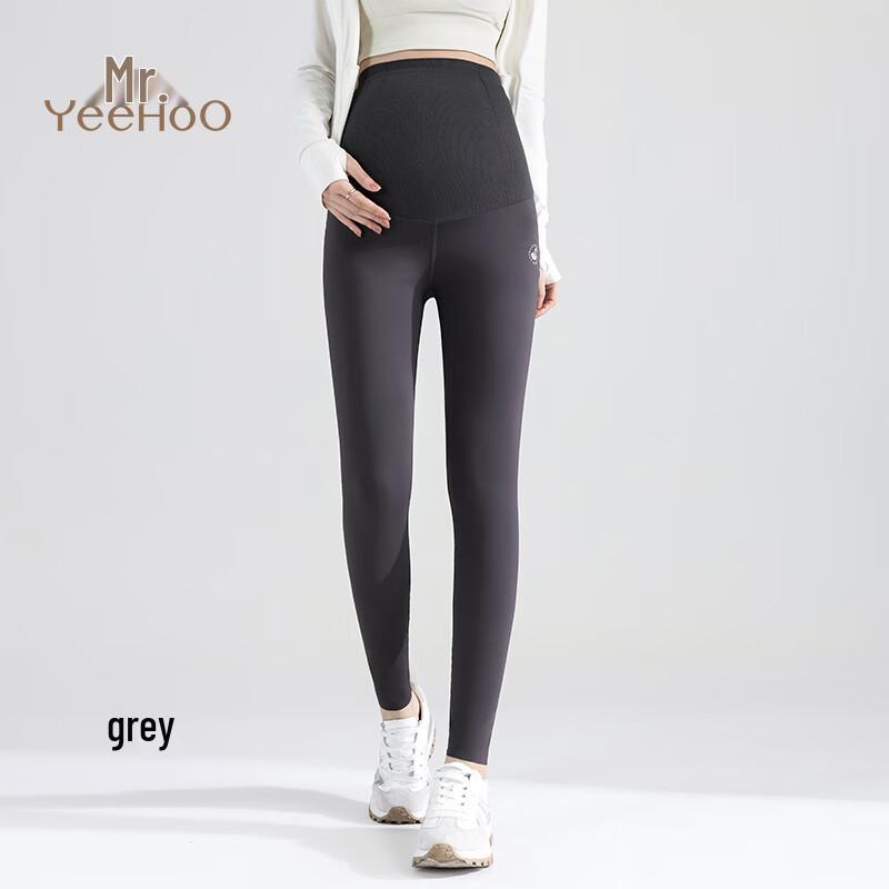 YEEHOO Maternity Seamless High-Elastic Shark Yoga Leggings